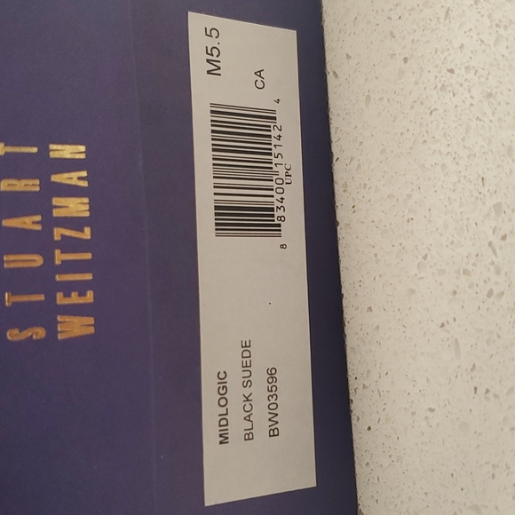 STUART WEITZMAN midlogic suede square toe pumps (sz 5.5M) - Picture 5 of 8